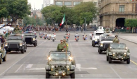 Desfile Militar en el Zócalo.
