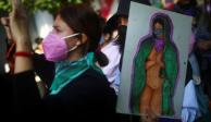 Protesta feminista en Ciudad de México, en tiempos de pandemia