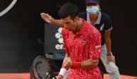 Novak Djokovic celebra su triunfo en el Master 1000 de Roma.