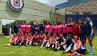Algunas futbolistas del cuadro femenil de La Máquina estuvieron en La Noria por primera ocasión.