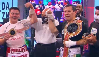 "Travieso" Arce y Julio César Chávez, el año pasado, después de la tercera pelea de box entre ambos.