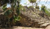 Los vestigios pertenecen al mundo maya en la zona arqueológica de Chaltún Ha.