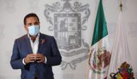 El mandatario michoacano, en un videomensaje difundido en redes sociales.