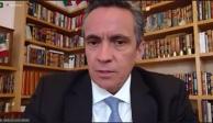 El presidente del IMEF. Ángel García-Lascurain Valero, en videoconferencia