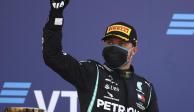Valtteri Bottas celebra su triunfo en el Gran Premio de Rusia el pasado 27 de septiembre.