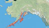 El Servicio Meteorológico de Estados Unidos alertó de un posible tsunami en las costas de Alaska, tras fuerte sismo.