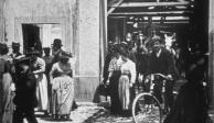 La salida de los obreros de la fábrica Lumière, 1895.