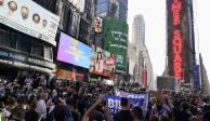 Cientos celebran en Times Square en Nueva York triunfo de Biden