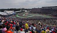 El Autódromo Hermanos Rodríguez en el Gran Premio de México de F1 de 2018.