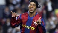 Uno de los nuevos integrantes del Salón de la Fama del Futbol Internacional, Ronaldinho.