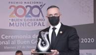 El alcalde de Cuajimalpa, Adrián Rubalcava Suárez recibió el galardón.