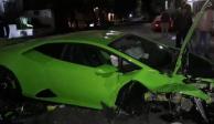 El&nbsp;Lamborghini verde está valuado en más de 6 millones de pesos.