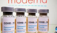 Dosis de la vacuna de Moderna contra el COVID-19.