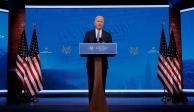 El presidente electo de EU, Joe Biden, dio un discurso televisado.