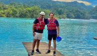 Mario Delgado y Eduardo Ramírez de vacaciones pese COVID y sin cubrebocas