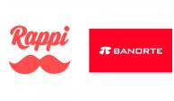 Logotipos de las empresas Rappi-Banorte.
