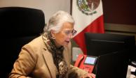 La secretaria de Gobernación, Olga Sánchez Cordero, encabeza reunión