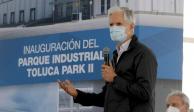 Alfredo del Mazo Maza durante la inauguración del Parque Industrial Toluca Park II