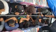 Al menos 12 migrantes guatemaltecos fueron rescatados por las autoridades del INM.