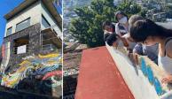 Inició primera etapa de la restauración de los murales de Diego Rivera ubicados en la Casa de los Vientos.