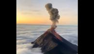 Las autoridades guatemaltecas declararon en erupción el volcán de Fuego este domingo.