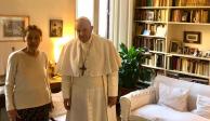 Papa Francisco visita a una sobreviviente del Holocausto
