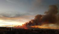 A través de redes sociales se compartieron imágenes de un incendio en Aguascalientes.
