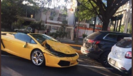 Lamborghini se estrella contra un auto particular en Guadalajara