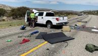Ocho migrantes mexicanos murieron cuando el vehículo en el que viajaban se estrelló contra otro camión durante una persecución policial..