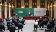 Gobernadores asisten a Palacio Nacional para firmar Acuerdo por la Democracia.