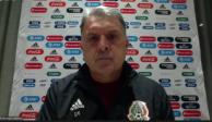 "Tata" Martino en la conferencia de prensa de la Selección Mexicana