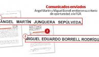 Ángel Martín y Miguel Borrell emitieron su criterio
de oportunidad  a la FGR.