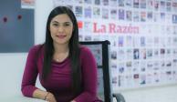 Indira Vizcaíno, en entrevista con La Razón, ayer.