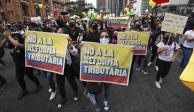 Manifestación contra la reforma tributaria de Duque en Bogotá, Colombia