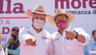 Los morenistas, Mario Delgado y Alfredo Ramírez, en inicio de campaña