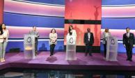El debate tuvo un modelo híbrido, ya que hubo candidatos que estuvieron de forma virtual.