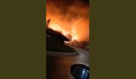 Michoacán: se incendia Cerro de la Cruz en Uruapan