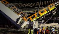 Los vagones del Metro que se desplomaron con el colapso del tramo elevado de la estación Olivos el 3 de mayo de 2021.