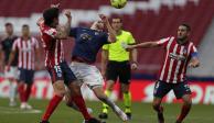 Una acción del duelo entre Atlético de Madrid y Osasuna de LaLiga de España