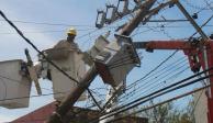 CFE restablece 100% de la energía en zonas afectadas por tormenta "Dolores".