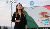 Marisol Castillo olvida el Himno Nacional en juego inaugural de la LMB