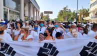 Panistas marchan para exigir que se le regrese la candidatura a la alcaldía del Puerto de Veracruz a Miguel Ángel Yunes