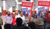 Luis Gerardo “El Güero” Quijano, candidato de la alianza "Va por México", en un evento.
