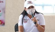 Blanca Merari Tziu,&nbsp;candidata de la alianza PVEM, Morena y Partido del Trabajo a la alcaldía de Puerto Morelos, Quintana Roo.
