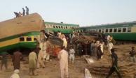 Choque trenes Pakistán