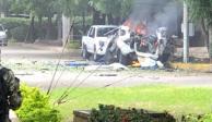 A través de redes sociales circularon videos y fotografías de atentado con coche bomba en base militar de Colombia.