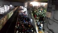 Riña en Pantitlán provoca caos entre usuarios del STC-Metro
