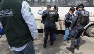 Elementos de la Comisaría General de Seguridad Pública (CGSP) de Tlalnepantla, Estado de México, frustraron robo en unidad de transporte público.&nbsp;