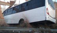 Autobús sin frenos choca contra barda en Aguascalientes y deja un saldo de 28 lesionados
