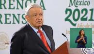 AMLO, Presidente de México, encabeza este martes 6 de julio, desde Palacio Nacional, la mañanera.